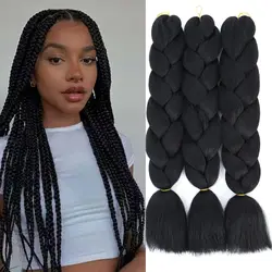 Jumbo Braids Hair Kanekalon Expression Hair for Braids Synthetic Braiding Hair Extensions Rainbow Colorful Twist Hair Extensions