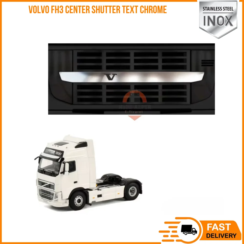 FOR VOLVO FH3 CENTER SHUTTER TEXT CHROME SUITABLE TRUCK PARTS HIGH QUALITY CHROME SATISFACTION FAST SHIPPING