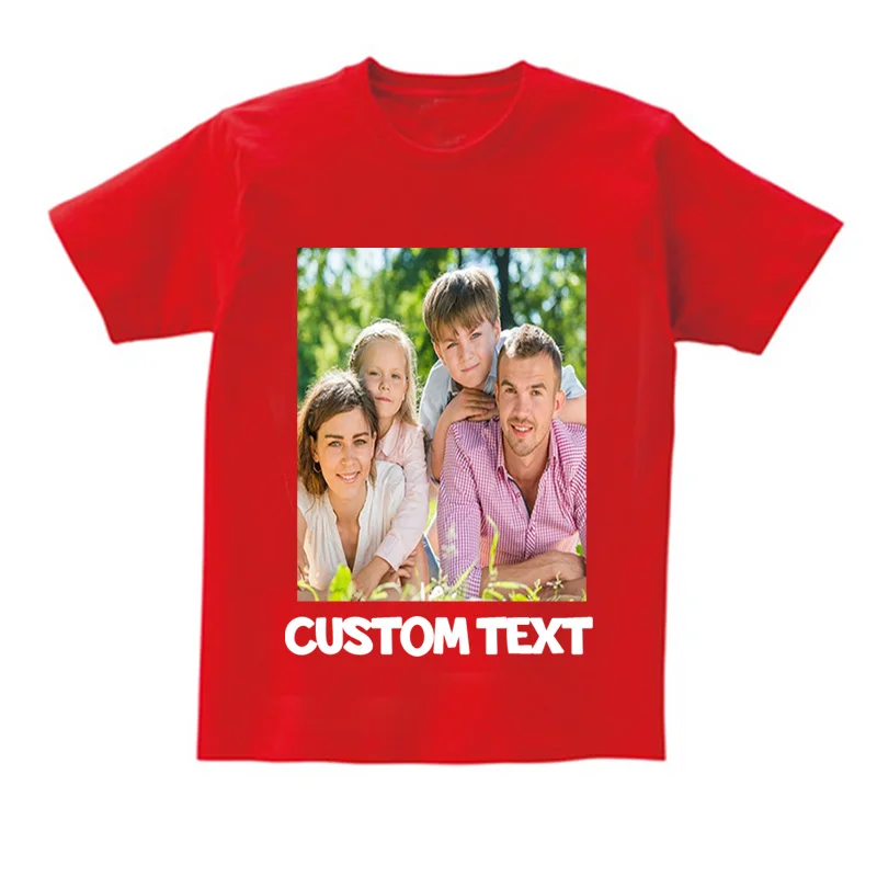 Family T-Shirt Custom Photo Text Logo Customized Shirt Kids Tees Baby Birthday T-Shirt Design T-Shirts Boy Girls Children White 3 Family T-Shirt Custom Photo Text Logo Customized Shirt Kids Tees Baby Birthday T-Shirt Design T-Shirts Boy Girls Children White 3