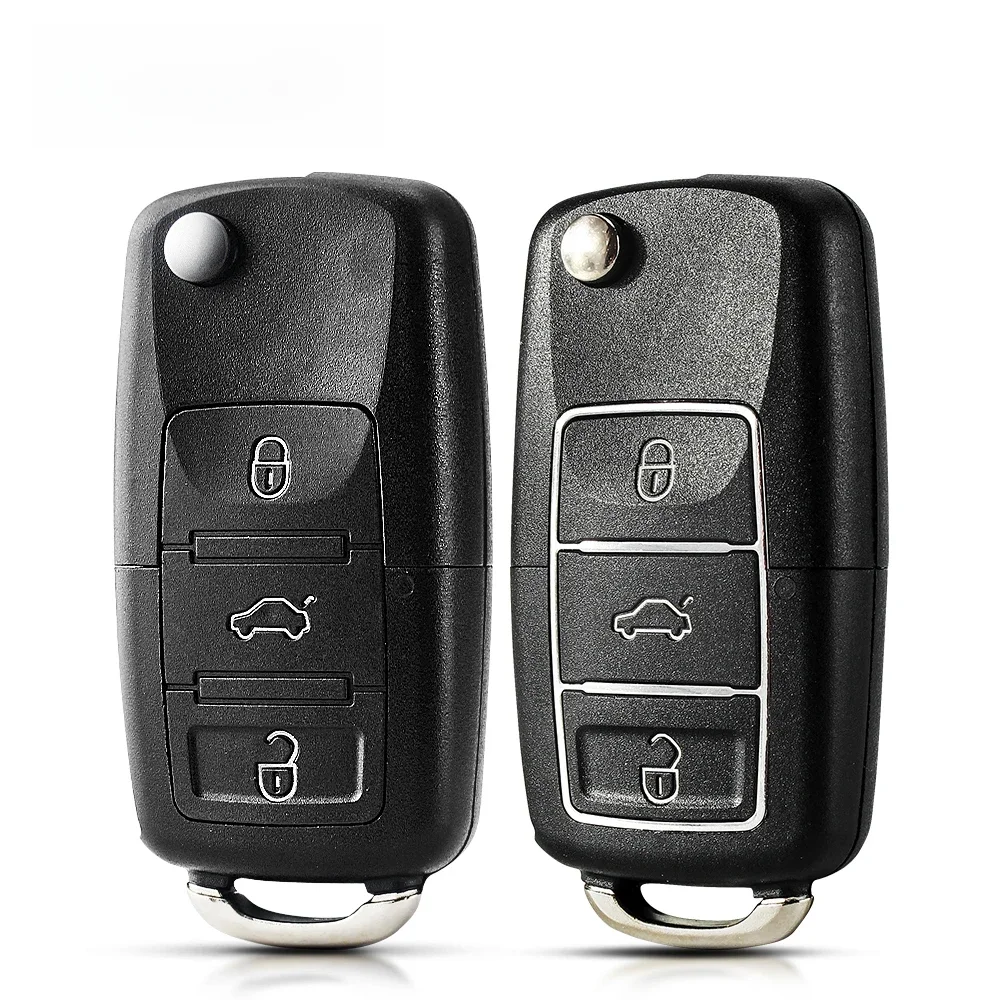 KEYYOU livraison gratuite pour VW pour Volkswagen Jetta Golf Passat B5 B6 Beetle Polo Bora Caddy MK5 Skoda clé de voiture à distance à 3 boutons