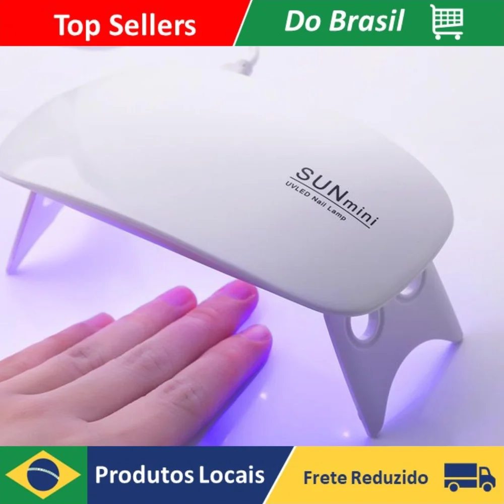 DAFUSHOP mini Cabine Forninho Sun Mini Estufa 6w Led Uv Portátil Manicure Mulher Beleza Pronta entrega