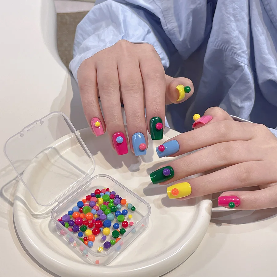 DIY Mini Kegel Silikon Harz Nagel Form Für Schönheit Nail art DIY Handgemachte Werkzeug Kleine Perlen Polymer Nagel Form Zubehör