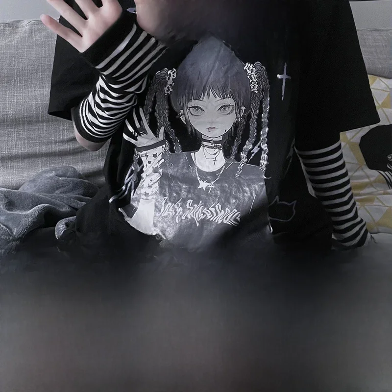 Gants Longs Sans Doigts pour Femme et Fille, Mitaines de Poignet et de Coude, Mancommuniste Thermiques Anime, Manchons de Bras, Nouveau