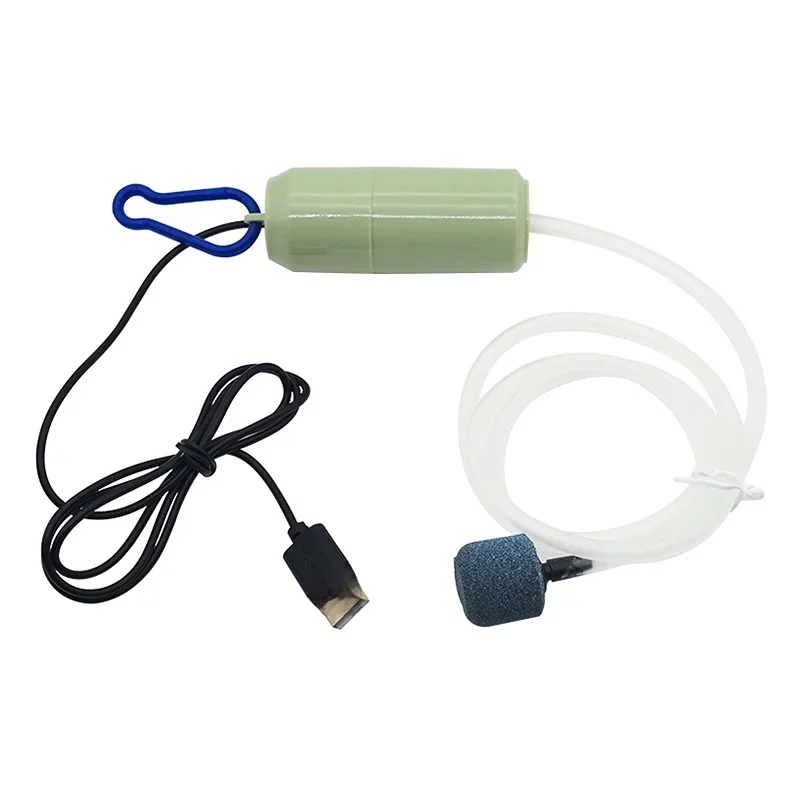Pompa powietrza USB do akwarium, kompresor powietrza do akwarium, przenośny mini napowietrzacz, aerator tlenowy, akcesoria akwariowe 5V — zdjęcie 2