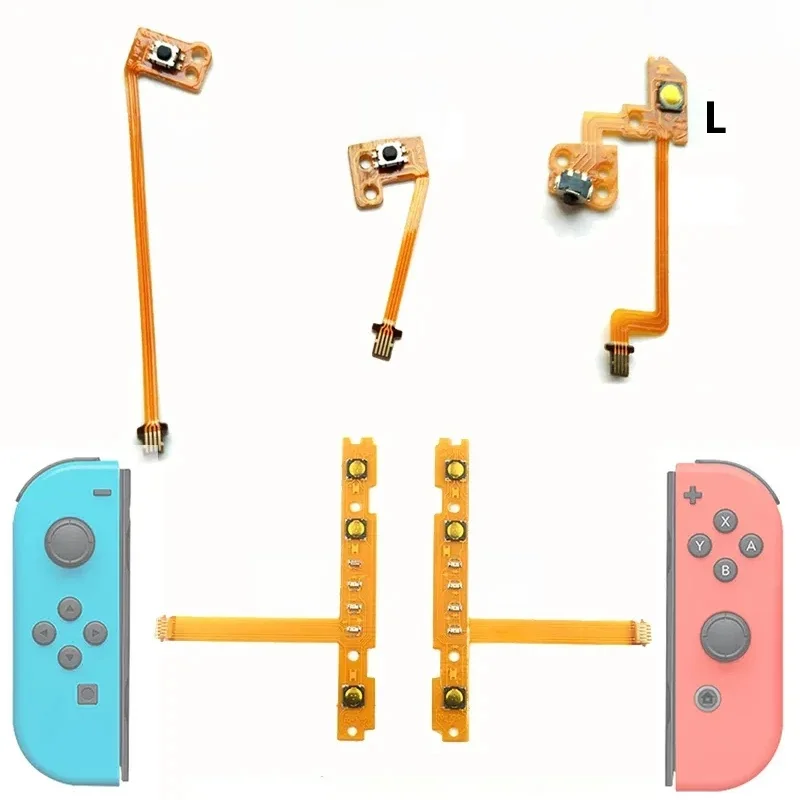 Ruban de câble PCB flexible de remplacement SL SR ZR ZL L, bouton de clé droite gauche pour Nintendo Switch JoyCon NS, pièce de réparation