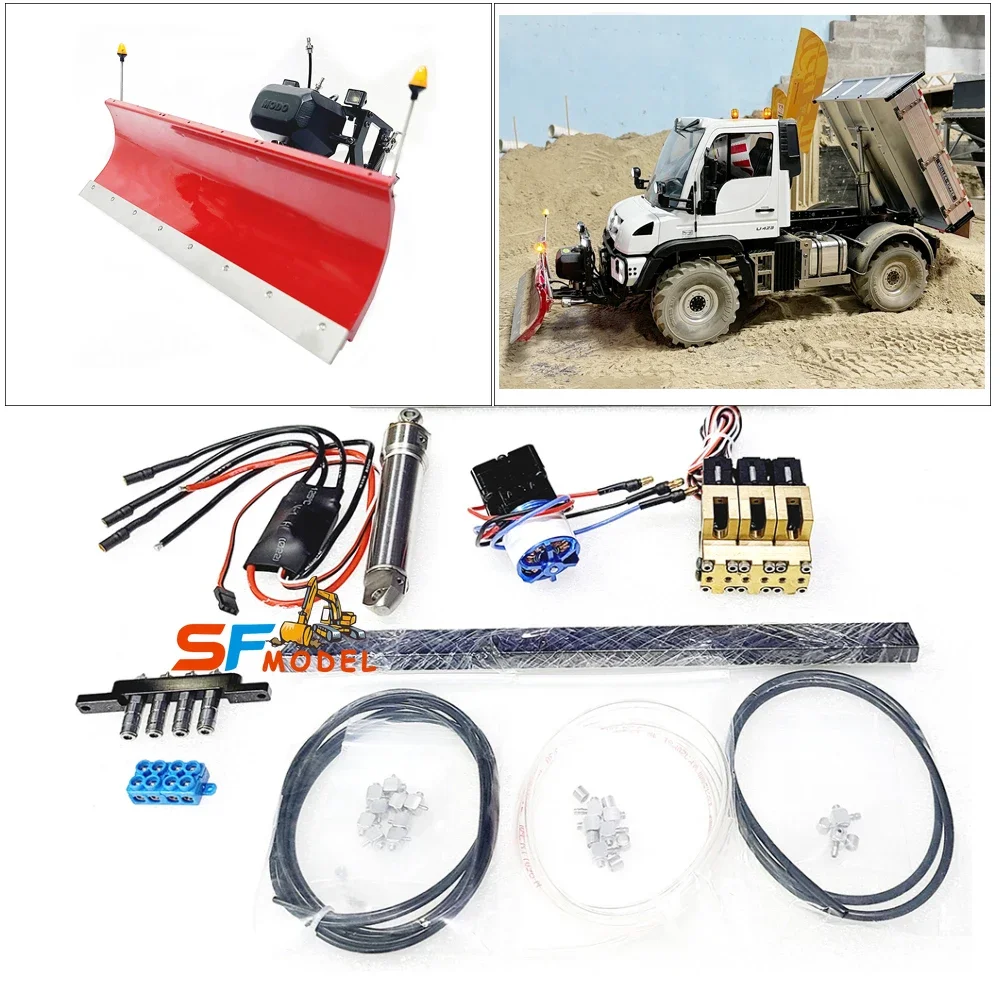 U423 rc Muldenkipper hydraulische Modifikation Kit Schnees chaufel Metall Karosserie Upgrade Kit Körper hydraulische Heben DIY Muldenkipper Modell Spielzeug