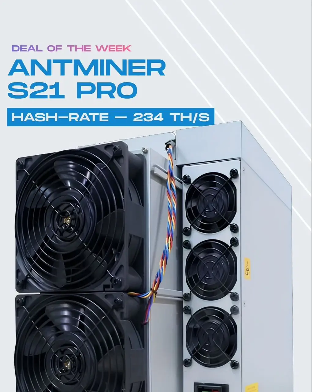 BT Готов к отправке 🛳 Купить 50x Bitmain Antminer S21 Pro (11,7PH) — биткойн-майнер (BTC) 📉 📉 📉 BT Готов к отправке 🛳 Купить 50x Bitmain Antminer S21 Pro (11,7PH) — биткойн-майнер (BTC) 📉 📉 📉