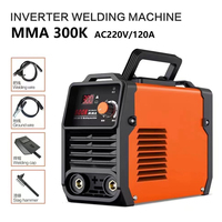 Portable Welding Machine 220V Digital Display LCD Hot Start Welding Machines 300A ARC Welder Machine with Electrode Holder Wire