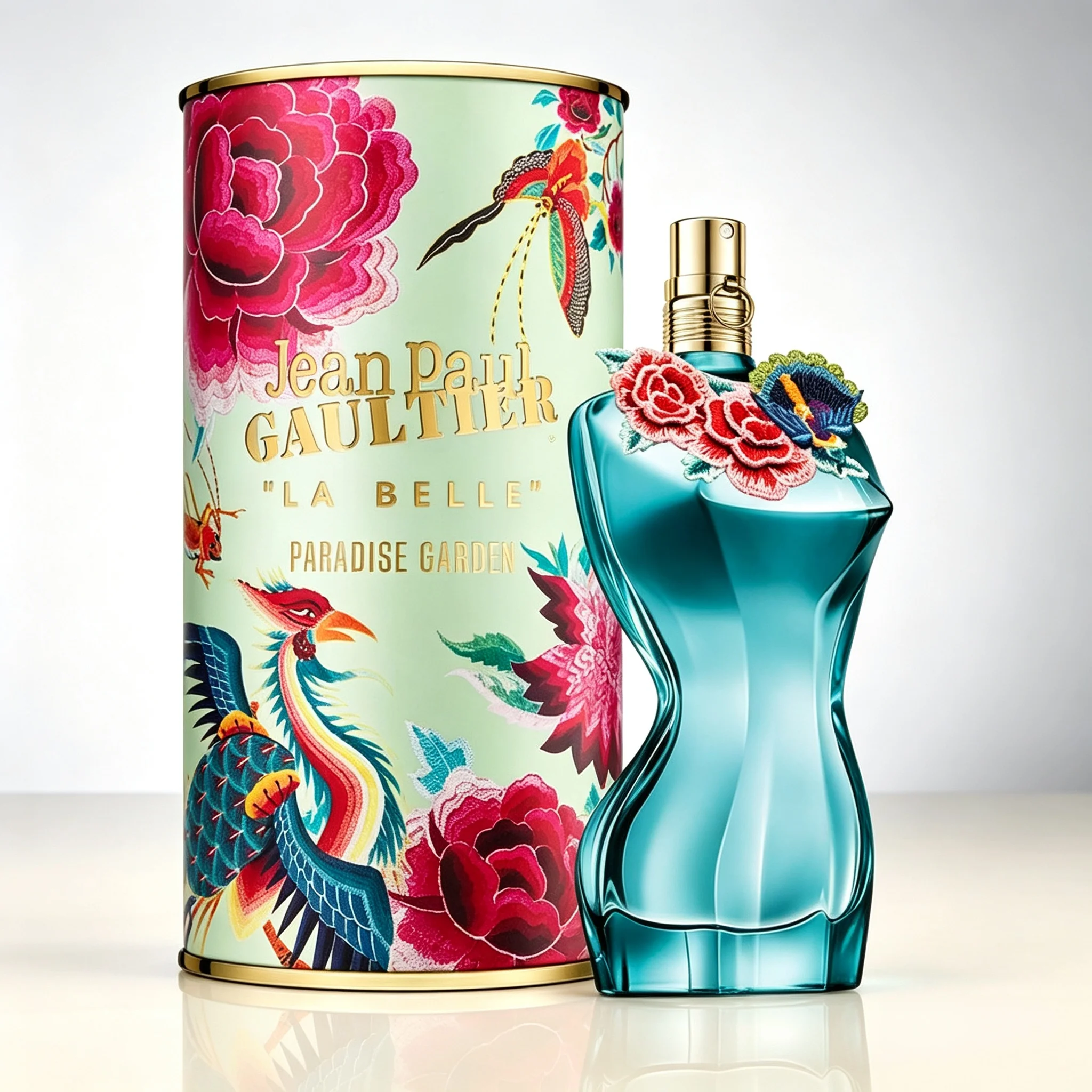 Jean Paul Gaultier La Belle Paradise Garden Eau de Parfum pour Femme Parfum Floral Fruité Gourmand Longue Tenue Élégant Cadeau Idéal pour Femme