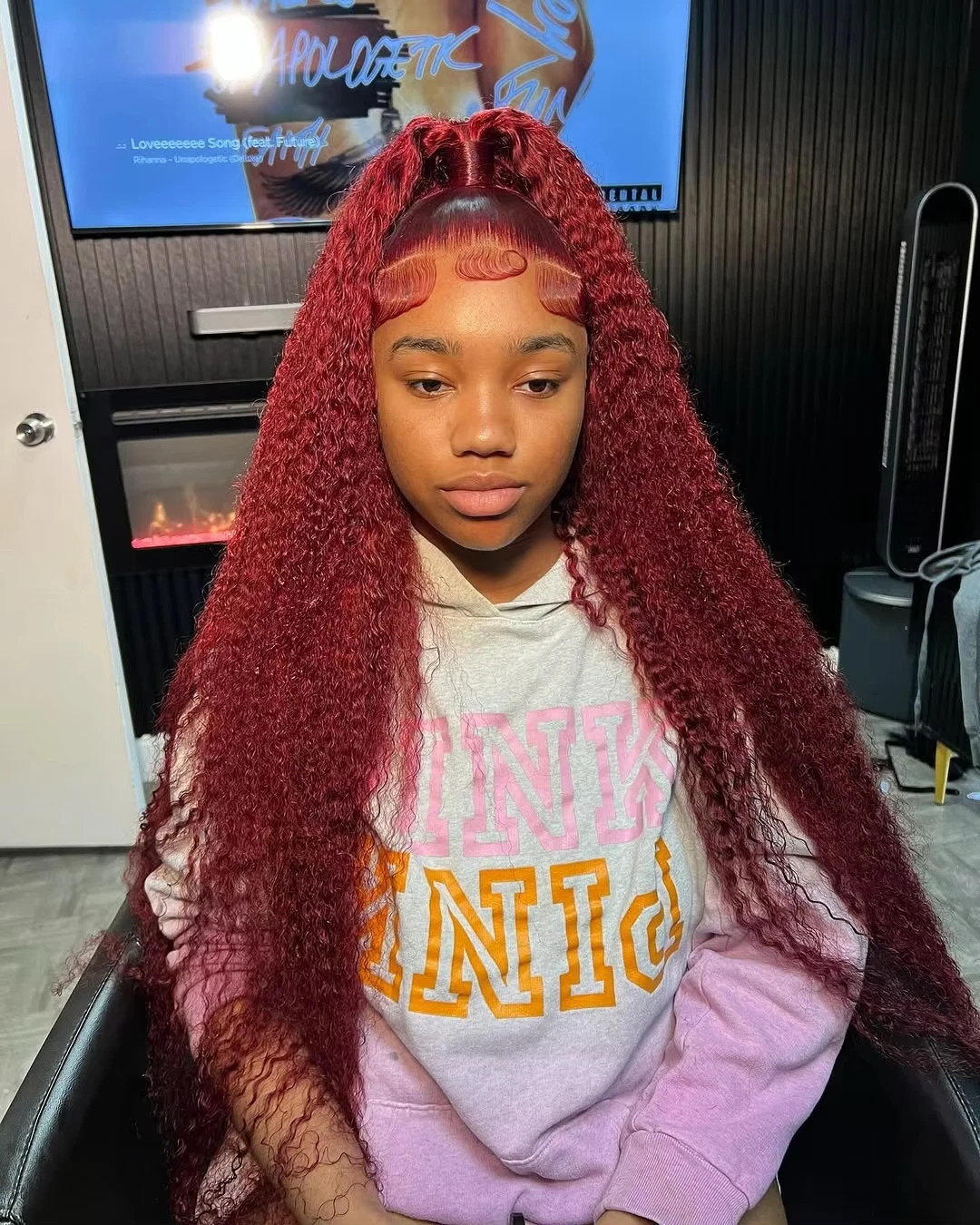 

30 Inch Curly Wig 13x6 Hd Transparent Lace Frontal Wig 13x4 99j Burgundy Colored Deep Wave Human Hair Wigs Pre Plucked For Women