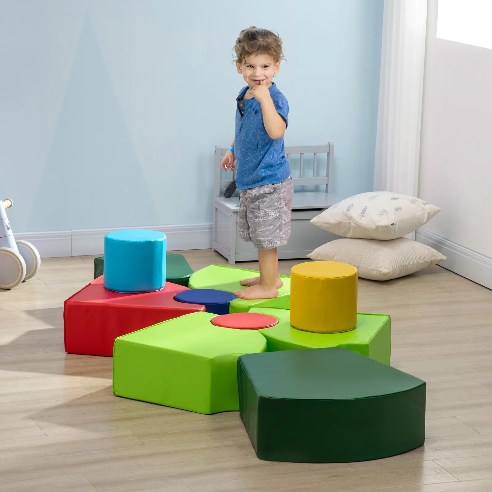 

Набор из 10 мягких игровых элементов, развивающие игрушки из пены для малышей