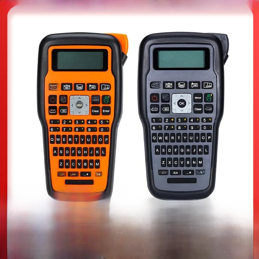 E1000 PRO drukarka do etykiet kompatybilna z rurkami termokurczliwymi TZ231 taśma do etykiet klawiatura QWERTY symbole drukarka przemysłowa — 2