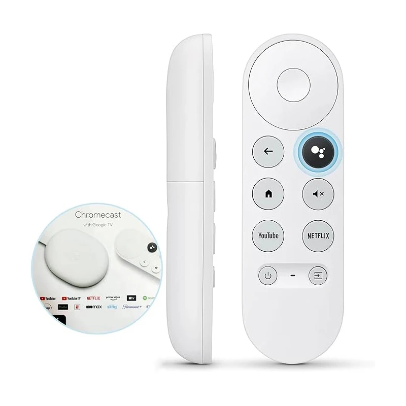 

Voice Replacement Remote Control for Google Chromecast 4k Snow Streaming Media Player for G9N9N, GA01920-US, GA01923-US, GA0191