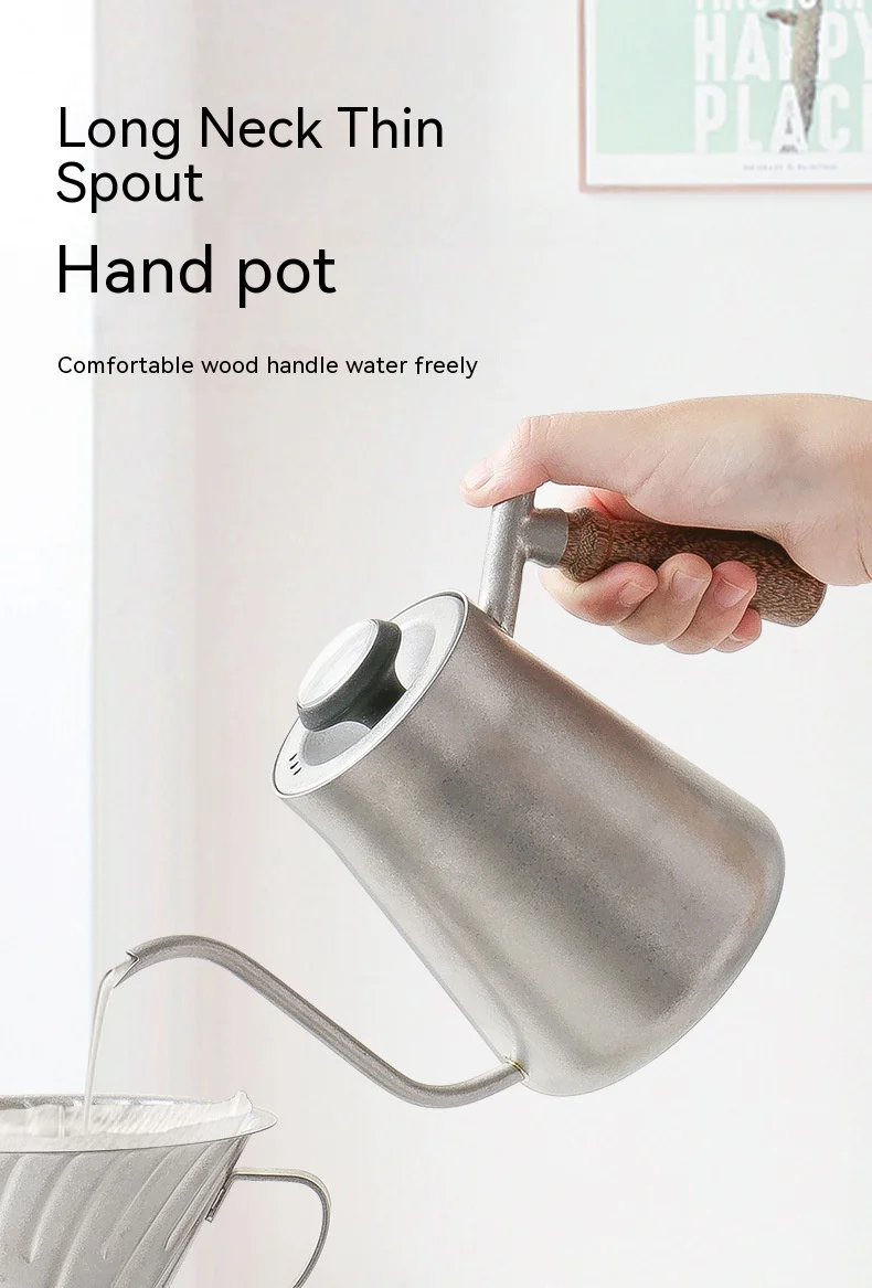 304 Outdoor Hand Brewed Coffee Pot Gift Box Set Filter Cup Sharing Pot Coffee Utensils Retro Style Camping Gift Set