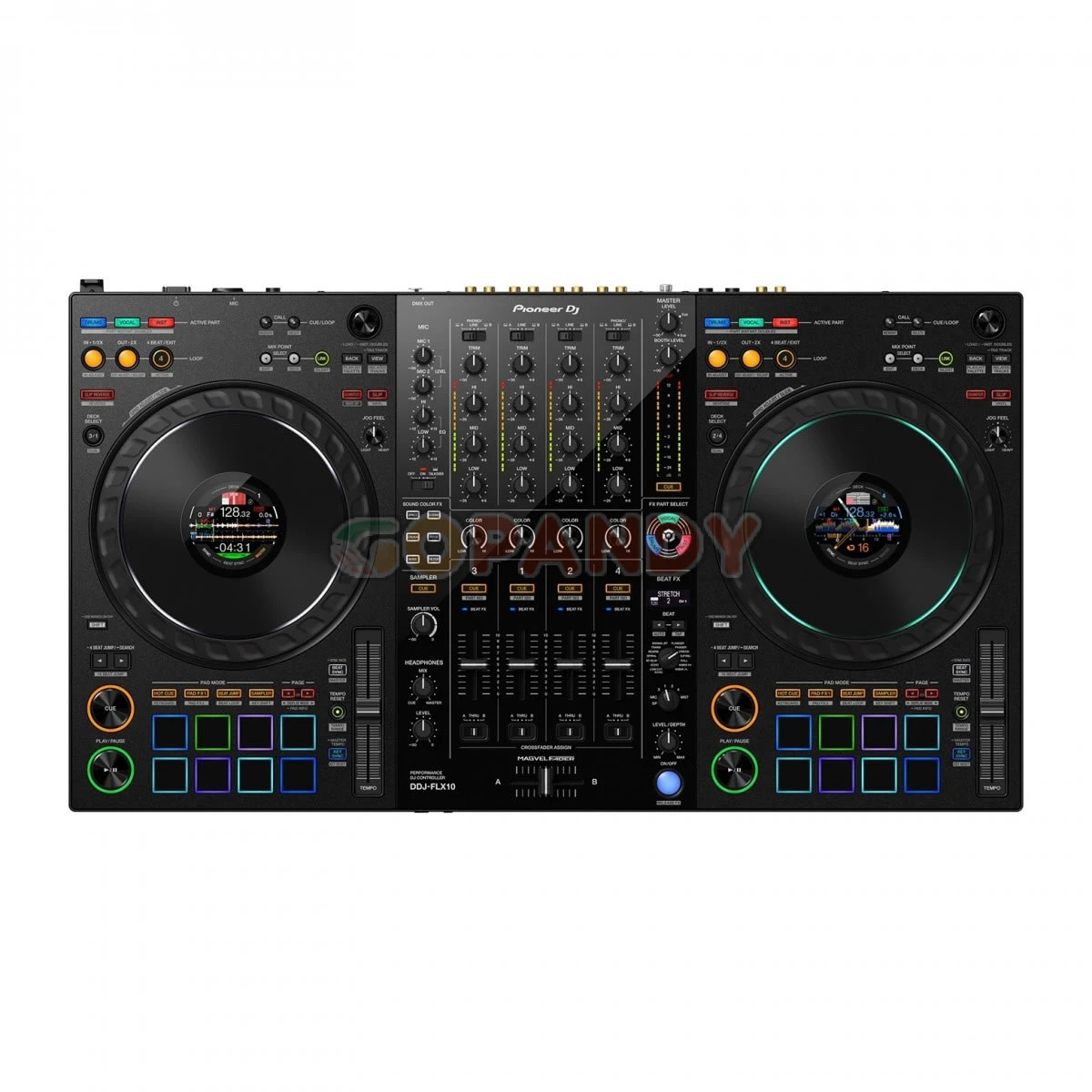 

ЛУЧШИЕ ПРОДАЖИ ПОТРЕБЛЕНИЯ Pioneer DJ DDJ-FLX10 4-дековый рекордер и контроллер Serato DJ, новый