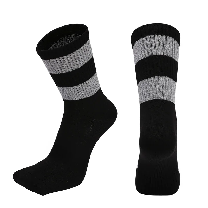 AliExpress 2024 New Men Cycling Socks Breathable Running Bicycle Reflective Socks Women Outdoor Sport Football