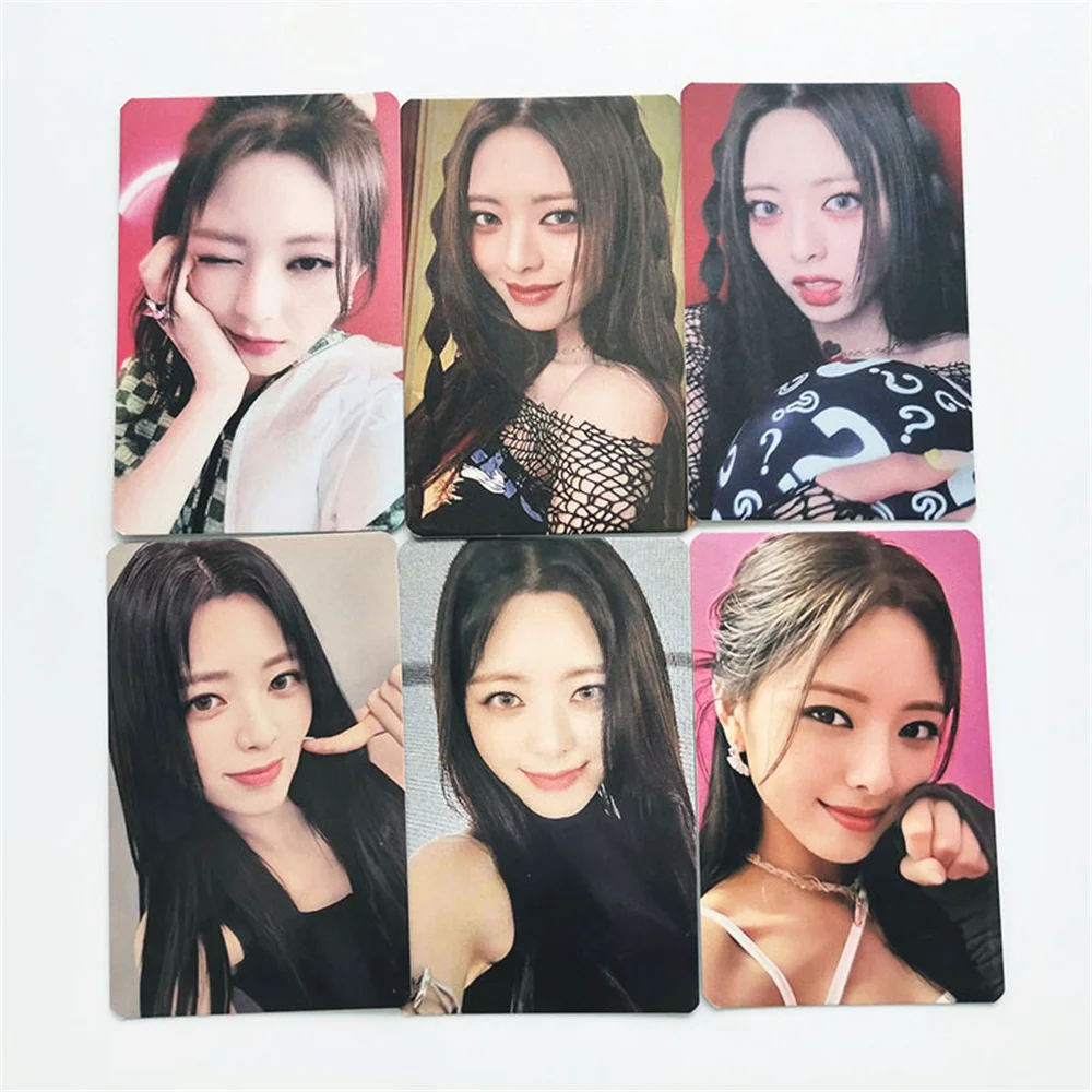 6Pcs/Set Kpop ITZY New Album CHESHIRE Photocard Lomo Card High-quality Card Merchandise Gift For Fans Collection Yeji Lia Ryujin