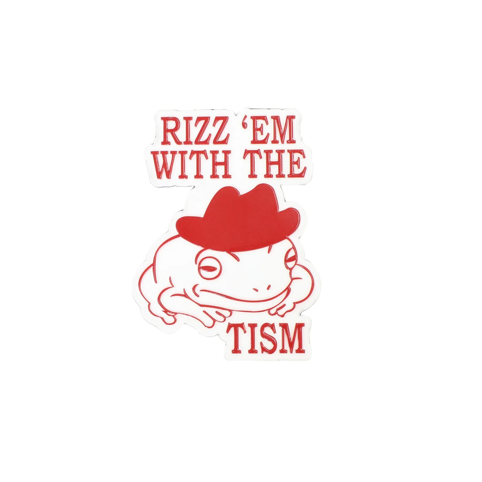 

1pcs 3D RIZZ 'EM WITH THE TISM car emblems,decorative items.Suitable for decorating the rear side of cars,trucks,and SUVs