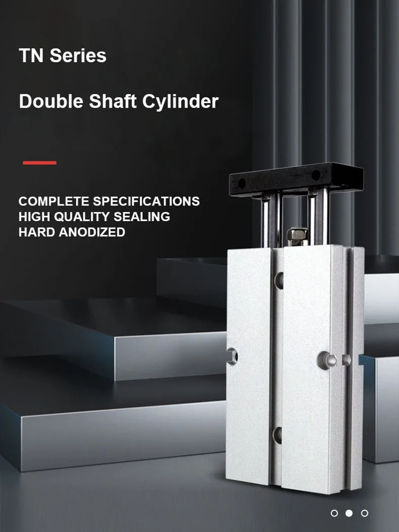 Doppelstangenzylinder der TN-Serie, doppeltwirkend, Bohrung 10/16/20/.../40 mm, Hub 10/20/30/.../500 mm – Detail 1
