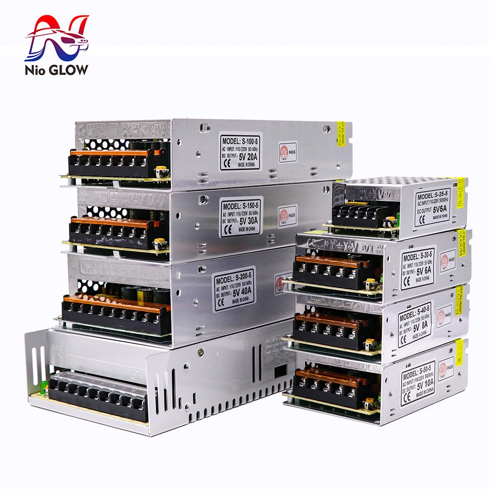DC5V LED Power Supply AC 110V/220V to 10A 20A 30A Switching Power Supply 150W Power Supply / LED Power Supply RGB LED Strip 5V
