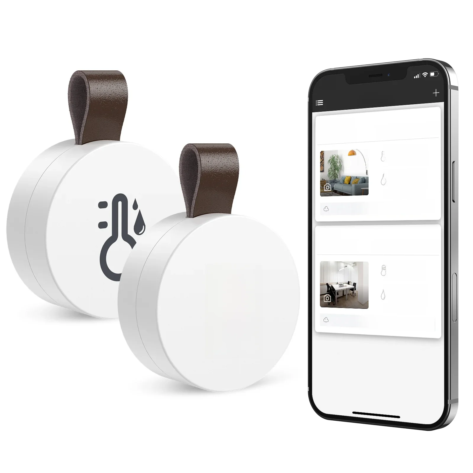Termometr Higrometr Bezprzewodowy Bluetooth Termometr Zewnętrzny Inteligentny Czujnik Temperatury i Wilgotności do Inteligentnego Domu — zdjęcie 2