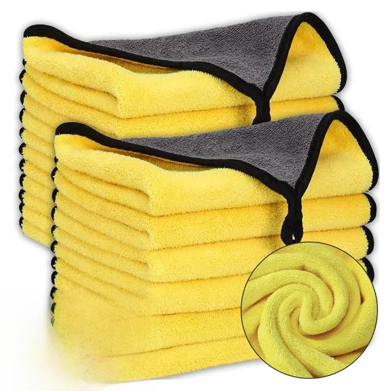 Toalha de Microfibra Car Wash, Limpeza, Secagem, Hemming, Care, Detalhamento, 30x30 cm, 60cm