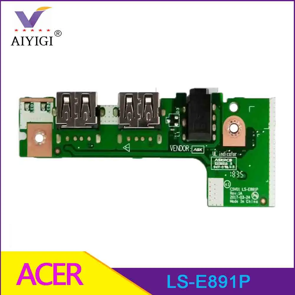 Original For Acer A515-51 mA515-51G Audio USB IO Small Board C5V01 LS-E891P