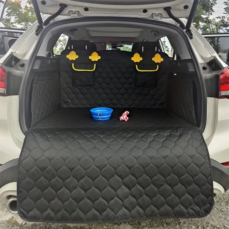 

1pc Car Pet Mat, Waterproof And Dirty Resistant Trunk Mat Comes With Small Pocket Adjustable Rear Tail Box Car Box Mat