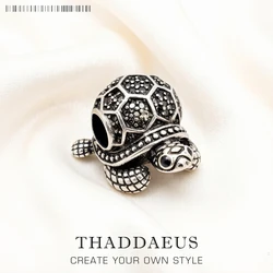 Beads Dark Green Turtle 925 Sterling Silver Europe Jewelry Cute Gift For Women & Men
