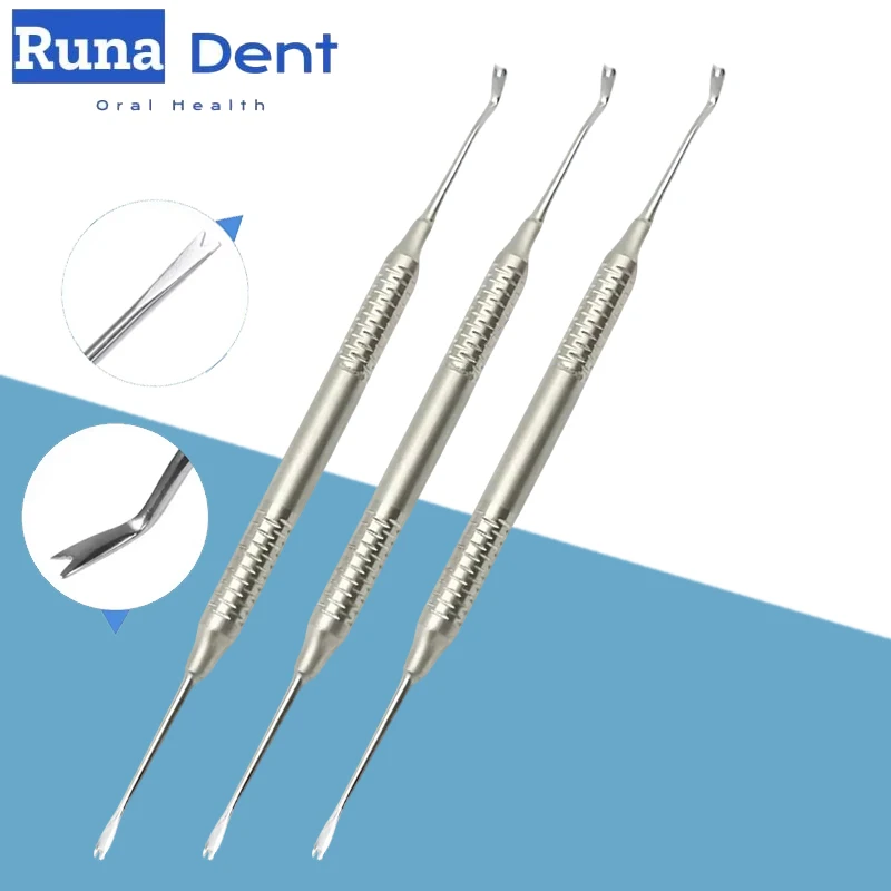 

3pcs Orthodontic Ligature Tie Placer Tool Autoclavable Stainless Steel Twirl-on Module for Arch Wire Placement Ring Holder