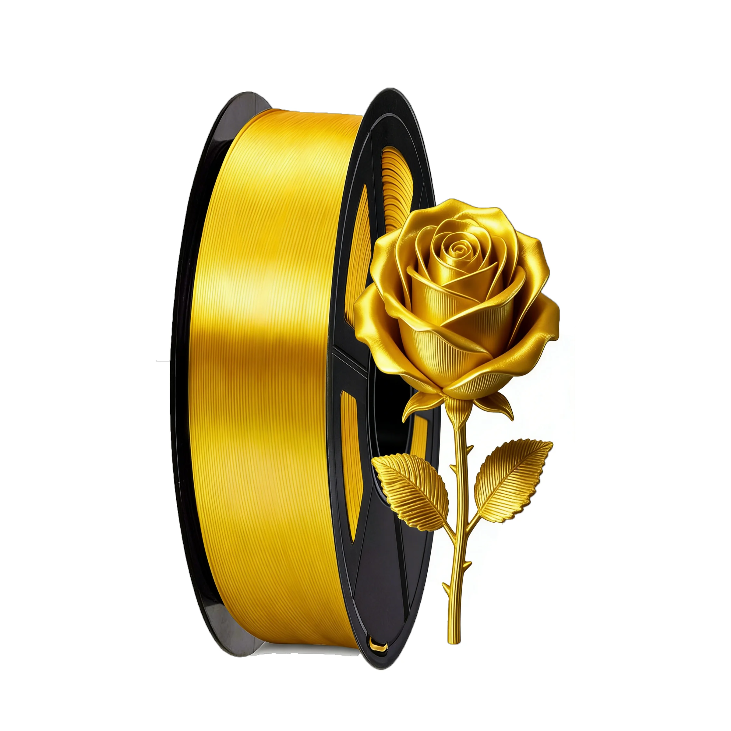 

Silk Gold PLA Filament 1.75mm 3D Printing Material - Shine Silky Shiny Metallic - 250g/500g Spool for 3D Printer
