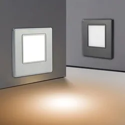 3W Radar Sensing LED Stair Light Indoor Step Nightlights Recessed Footlights for Kitchen Living Room Bedroom Lighting AC100~240V