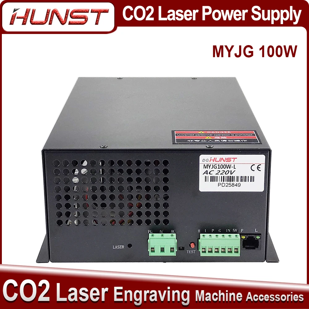 

Hunst CO2 Laser Power Supply MYJG-100W for 80W-100W Laser Cutting and Engraving Machine