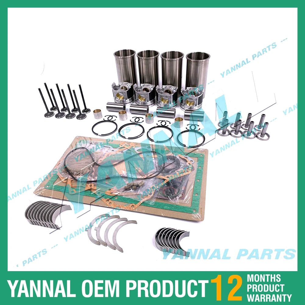 For Yanmar S4D106-2XFH Engine Komatsu WB140-2N, 16 Valves Overhaul Rebuild Kit