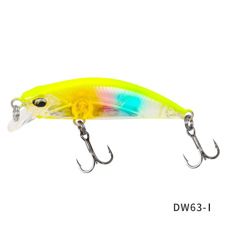 TSURINOYA Sinking Minnow Mini Harter Köder DW63 50S 50mm 5g Künstliche Angelköder Wobbler Crankbait Forellenköder