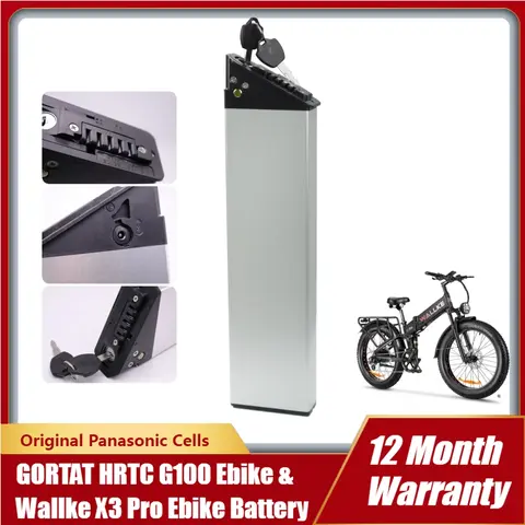 DCH-015 Folding Electric Bike Battery 48V 10Ah 12.8Ah 14Ah for GORTAT HRTC G100 Wallke X3 Pro 48V Ebike Batteries