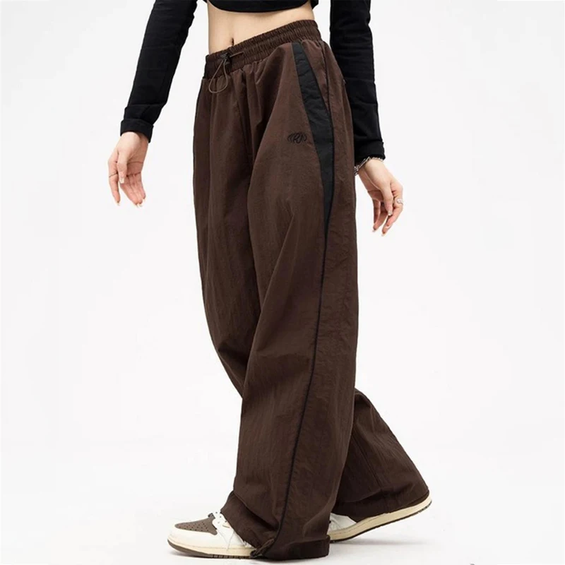 Women Baggy Harajuku Cargo Pants Streetwear Hip Hop Wide Leg Pant Parachute Sweatpants Techwear Joggers Oversized Y2K Trousers