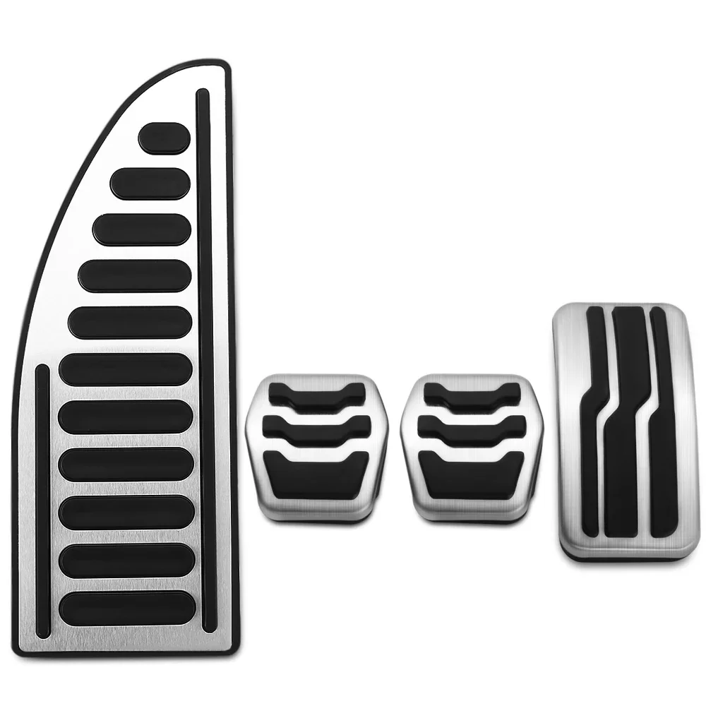 Couvercle de pédales de frein à gaz pour pédale de voiture AT MT en acier inoxydable, pour Ford Focus 2 3 4 MK2 MK3 MK4 RS ST 2005 – 2023 Kuga Escape 2009-2020