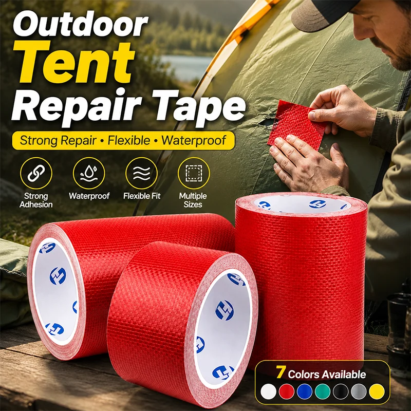 Heavy Duty Repair Tape Waterproof Self Adhesive Patch for Tent Awning Tarp Outdoor Cover Fix