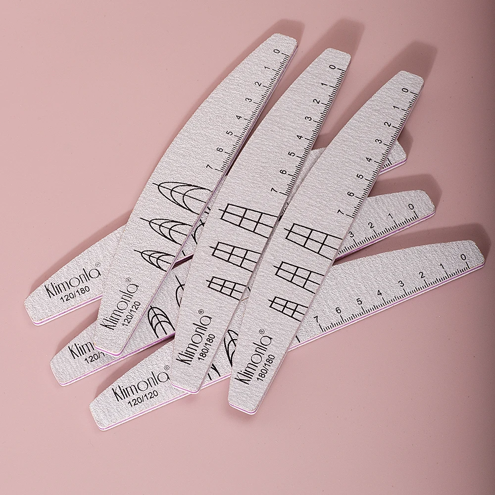 13/14 قطعة ملفات الأظافر المهنية 100 180 240 إيفا نصف القمر سميكة ملفات الأظافر الإسفنج تلميع كتلة مانيكير أدوات الصالون