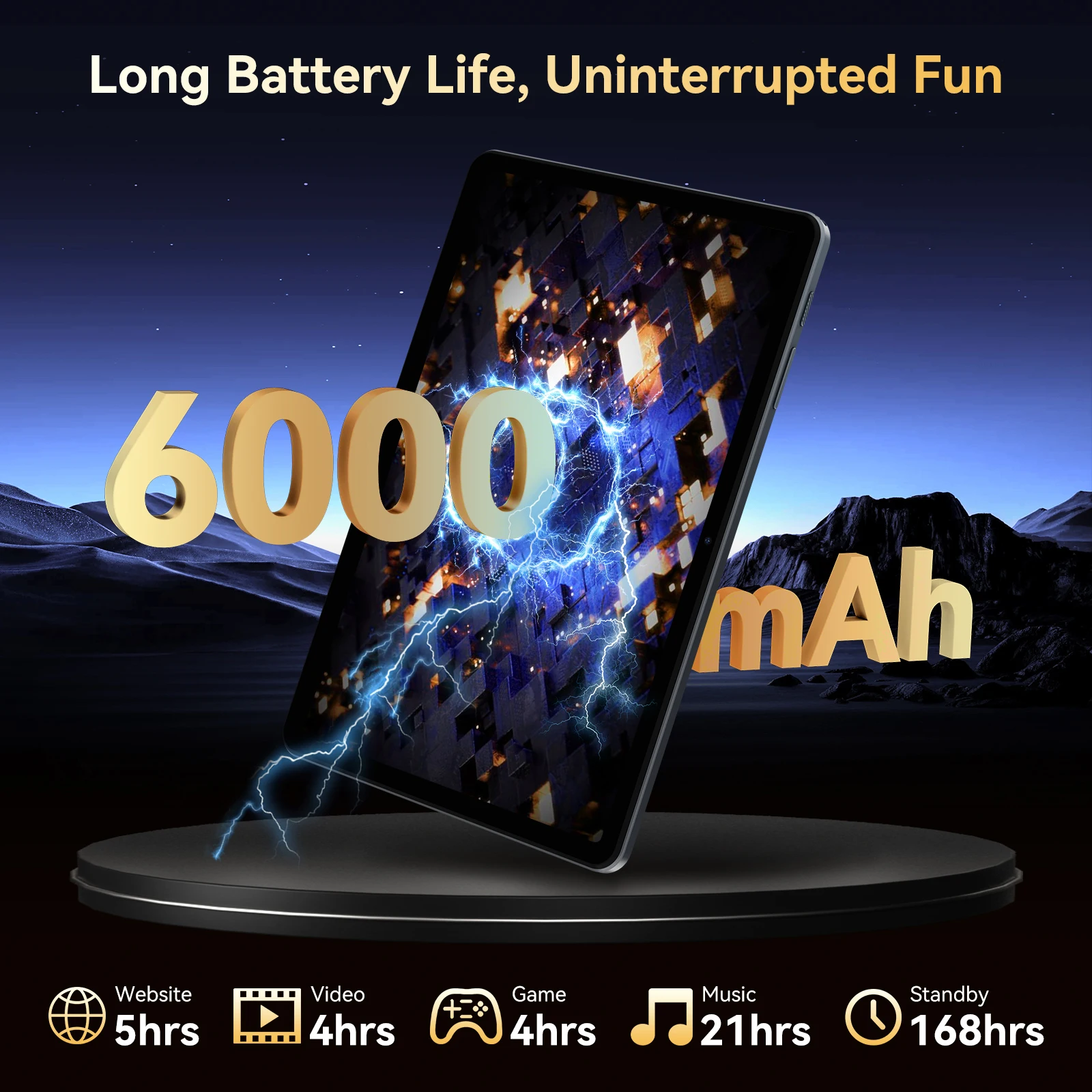 TABWEE T80 Android 15 Tablet 18GB RAM+128GB ROM (2TB TF), Tablet 