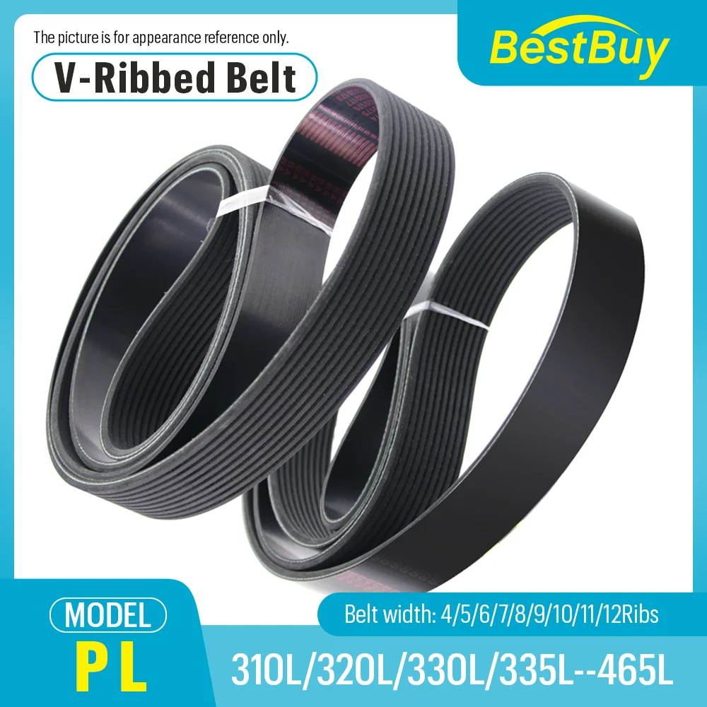 Free Shipping Rubber PL V-ribbed belt PL787 PL813 PL838 PL851 PL864 PL889 PL902 PL914 PL927-PL1181 multi-groove belt drive belt