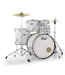 NEW_Pearl Roadshow Complete Drum Kit with Cymbals and Stands, 5 pcs