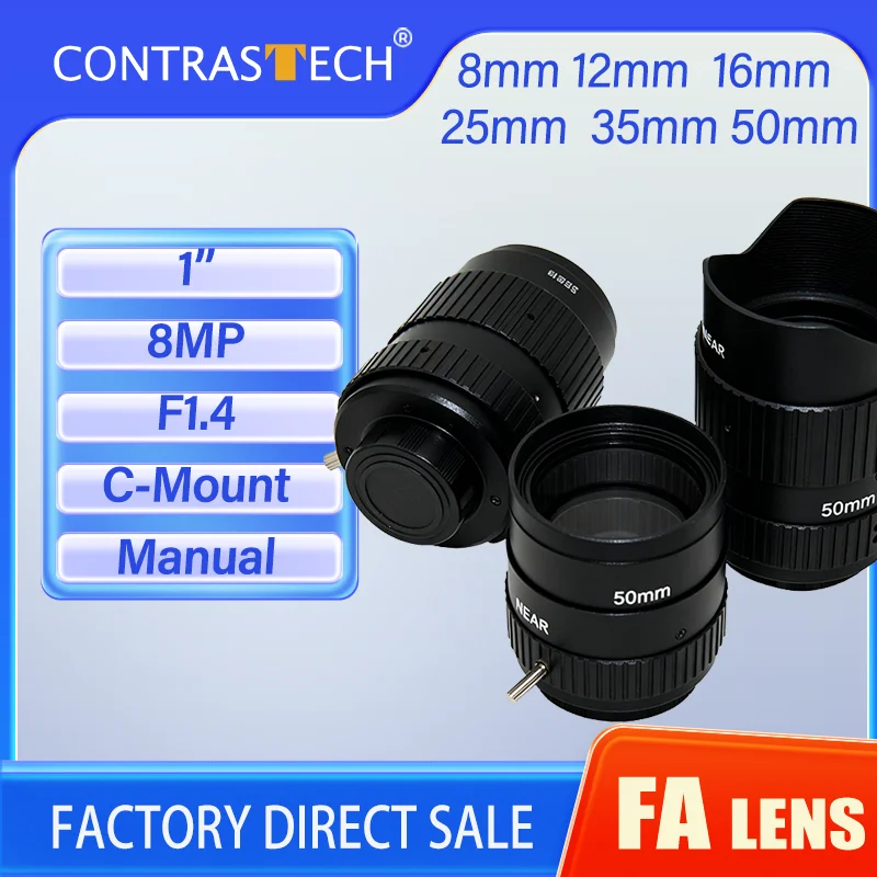

CT 70 мм объектив 1 ''камера машинного зрения 8MP высокое разрешение F1.8 объектив с креплением C объективы CCTV/FA для камер промышленного осмотра