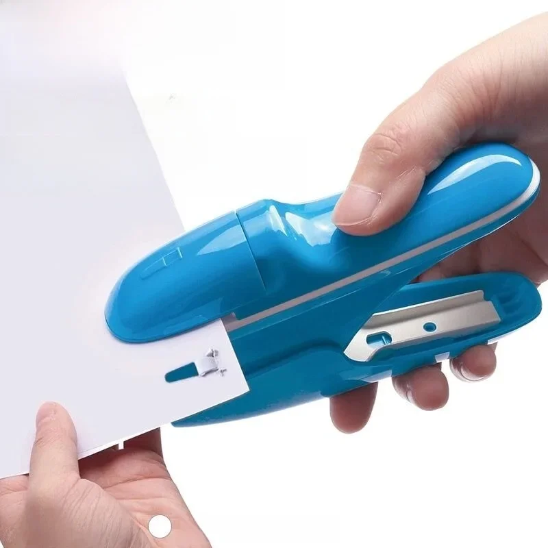 Mini bezpieczny zszywacz bez zszywek Zszywacz bez zszywek 8-arkuszowy do oprawy papieru Artykuły biurowe dla szkół biznesowych Artykuły papiernicze — zdjęcie produktu 7