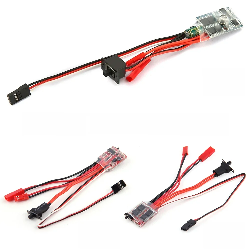 Micro ESC 20A 30A Geborsteld ESC RC ESC Elektrische snelheidsregelaar 2S 4 ~ 8v voor DIY Mini 1/16 1/18 1/24 RC Auto Boot Tank met rem - afbeelding 2