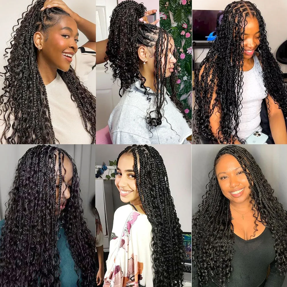 Capelli umani intrecciati ricci onda profonda capelli umani sfusi per intrecciare senza Bundle di trama estensioni brasiliane dei capelli umani per trecce Boho