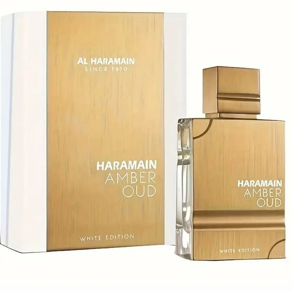 Al Haramain-Perfume Edição Branca para Homens e Mulheres, Fragrância de Longa Duração, Eau De Toilette Spray, Presente de Natal, Âmbar, 2,0 oz-60ml