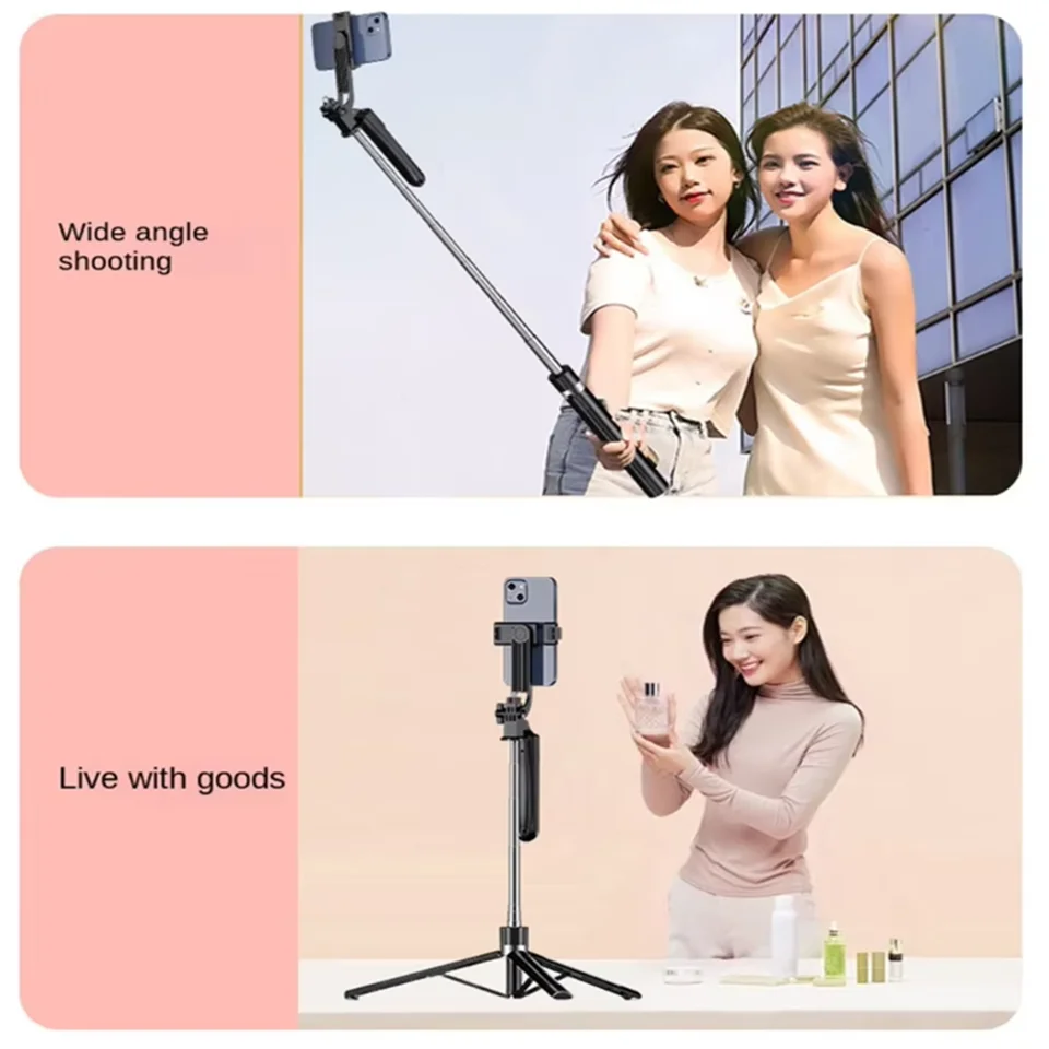 Roreta Quick-Release Tripod for Camera Smartphone Max 1.7m Tripod Selfie stick with Remote Control