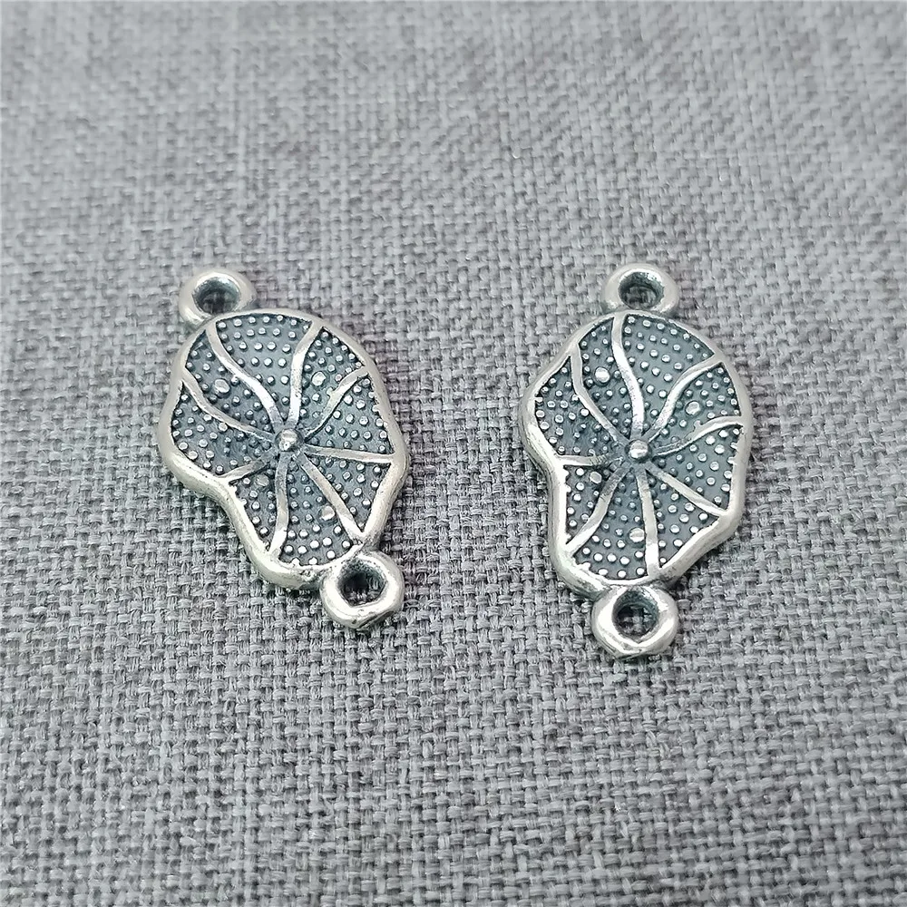 

4 шт. подвесок-коннекторов в форме листа лотоса из стерлингового серебра 925 пробы, для браслетов и ожерелий, для йоги и медитации